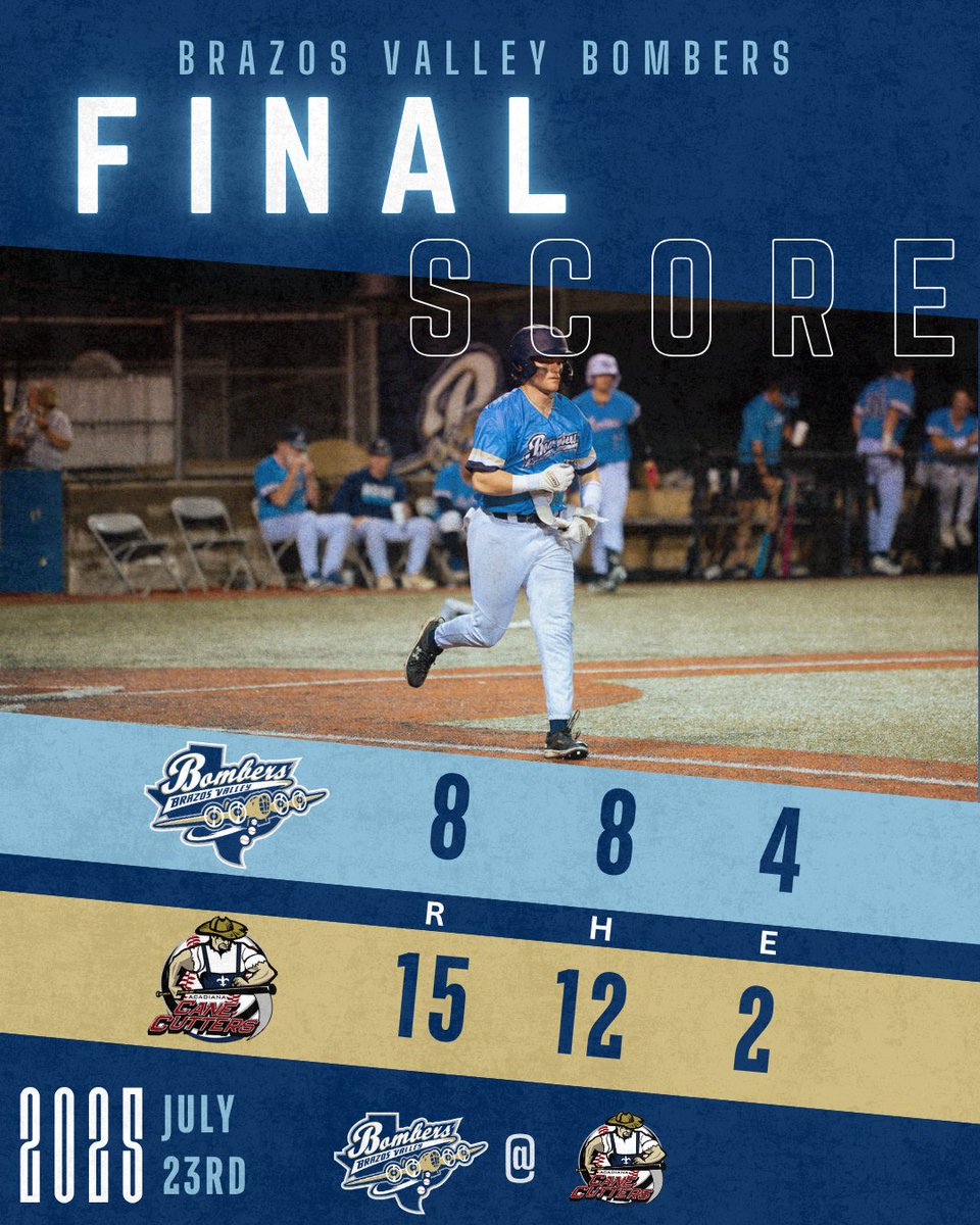 bv_bombers's tweet image. Fought until the end.
We return home tomorrow to rematch the Cutters on our turf.
⚾️ 🔥 💣 #BVBombers #GoBombers #BombSquad