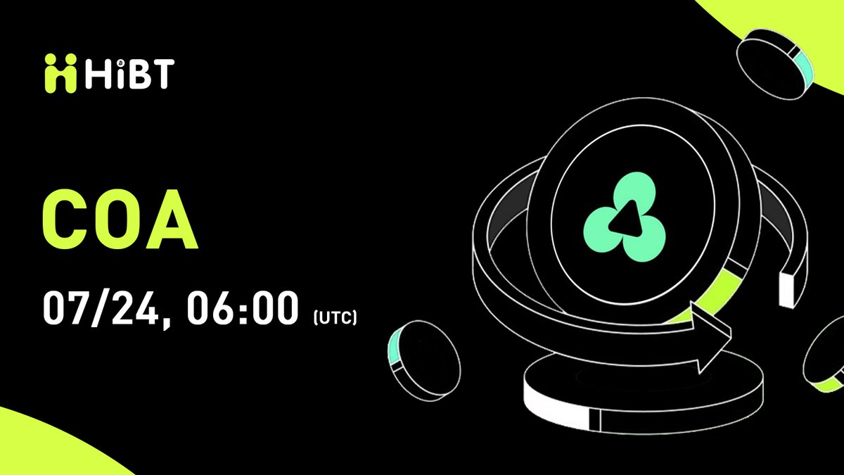 HIBTGlobal's tweet image. 🚀 $COA (Alliance Games) will soon be listed on #Hibt @alliancegamesx
🔥 Pair: COA/USDT
💼 Network: BSC
⏰ Trade: hibt.com/trade/COA-USDT
✍️ Details: support.hibt.com/hc/en-us/artic…
#COA #Crypto #Web3 #CryptoListing