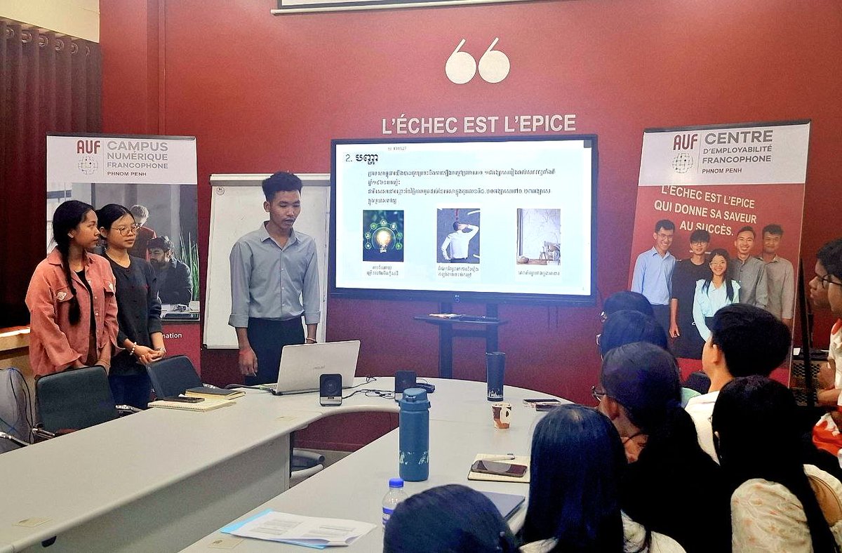 ✨  Succès pour la soutenance des projets d’entrepreneuriat au CEF de Phnom Penh

👉 Pour plus d'informations, rendez-vous sur :

tinyurl.com/formationcefde…