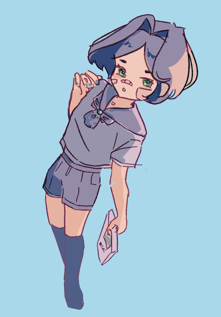 mnnti_illust's tweet image. artfight attacking @ponemole! hibiki is so cute ๐