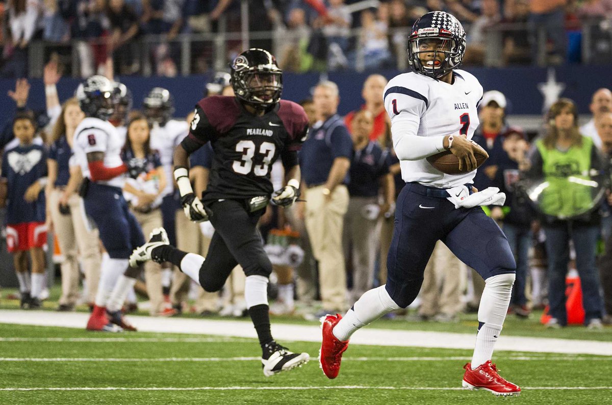 Toughest choice EVER!

But these guys are two of the greatest Texas high school football players EVER!

Vince Young &amp; Kyler Murray

Vince: Witnessed him beat a GREAT North Shore team by himself in Astrodome 🏃🏾‍♂️💨

Kyler: NEVER lost a high school game in his life! 😧 State 3️⃣ x’s