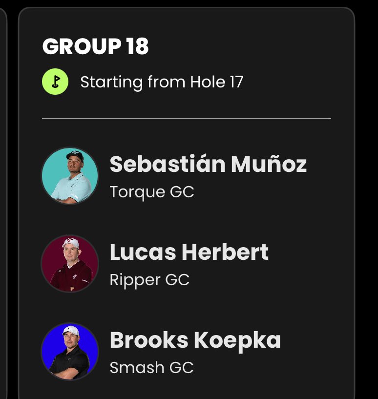 Starting on Hole 17 in Round 1!

#LIVGolfUK