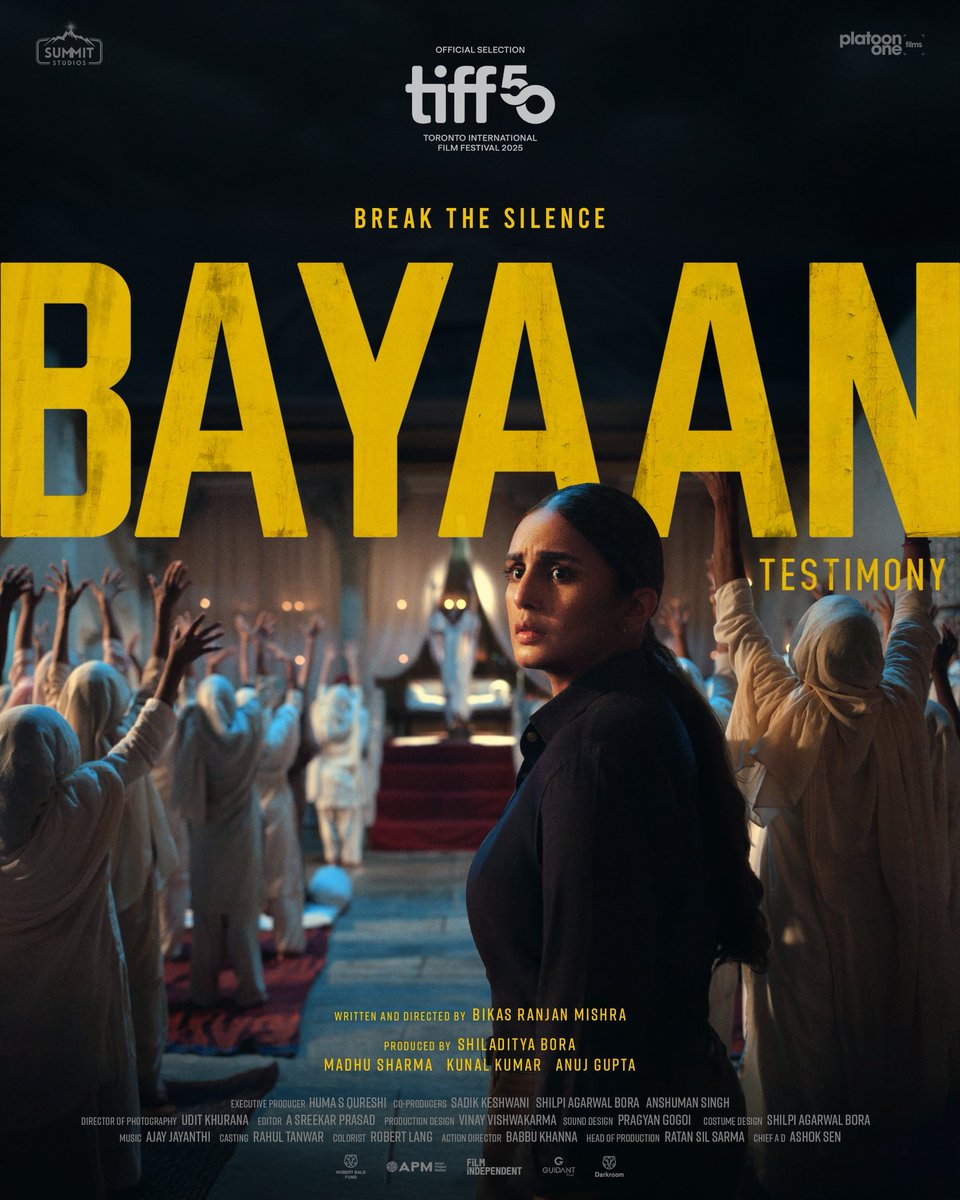 HUMA QURESHI-LED 'BAYAAN' SELECTED FOR TIFF 2025... #Bayaan – an investigative drama headlined by #HumaQureshi – is the *only #Indian film* selected to premiere in the prestigious Discovery section of the Toronto International Film Festival 2025 [#TIFF50].

The Discovery section