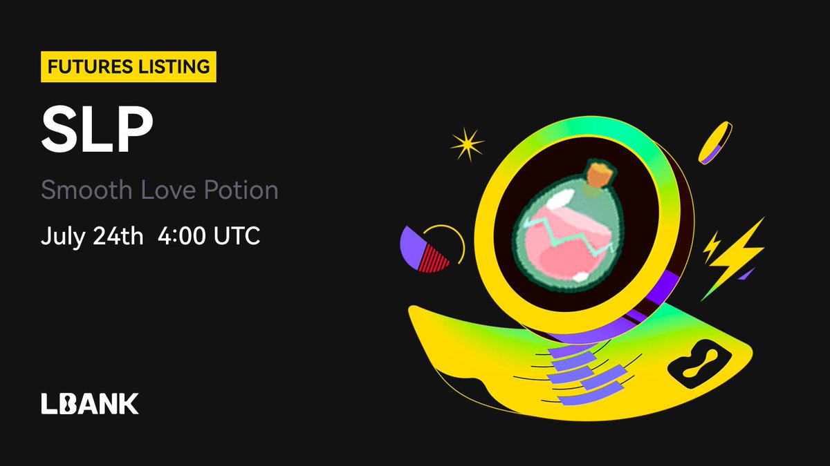 LBankFutures's tweet image. 🔥 #LBankFutures New Listing🚀
📜 $SLP (Smooth Love Potion) perpetual with up to 50x leverage now live on #LBank!
💎 For more details and updates: is.gd/txbvp0