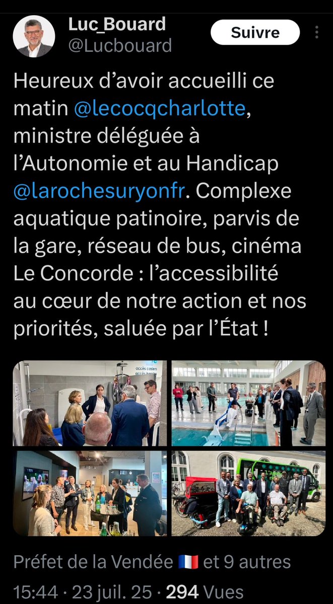 Freddy_Roy's tweet image. Subitement, pluie de ministres macronistes à
#LaRochesurYon… pour soutenir le maire sortant en vue des #Municipales2026, évidemment. Les élus de la majorité municipale ? Informés pour la forme, évités par principe. Sauf la députée Bellamy, fidèle parmi les fidèles #Vendée
