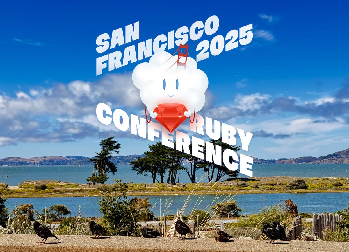 inazarova's tweet image. ⚡️ We launched General ticket sale for the San Francisco Ruby Conference on November 19-20! Get yours at lu.ma/sfrubyconf2025
The full program is live on sfruby.com/speakers and it is 🔥exceptional🔥. Friends, help us share the message!