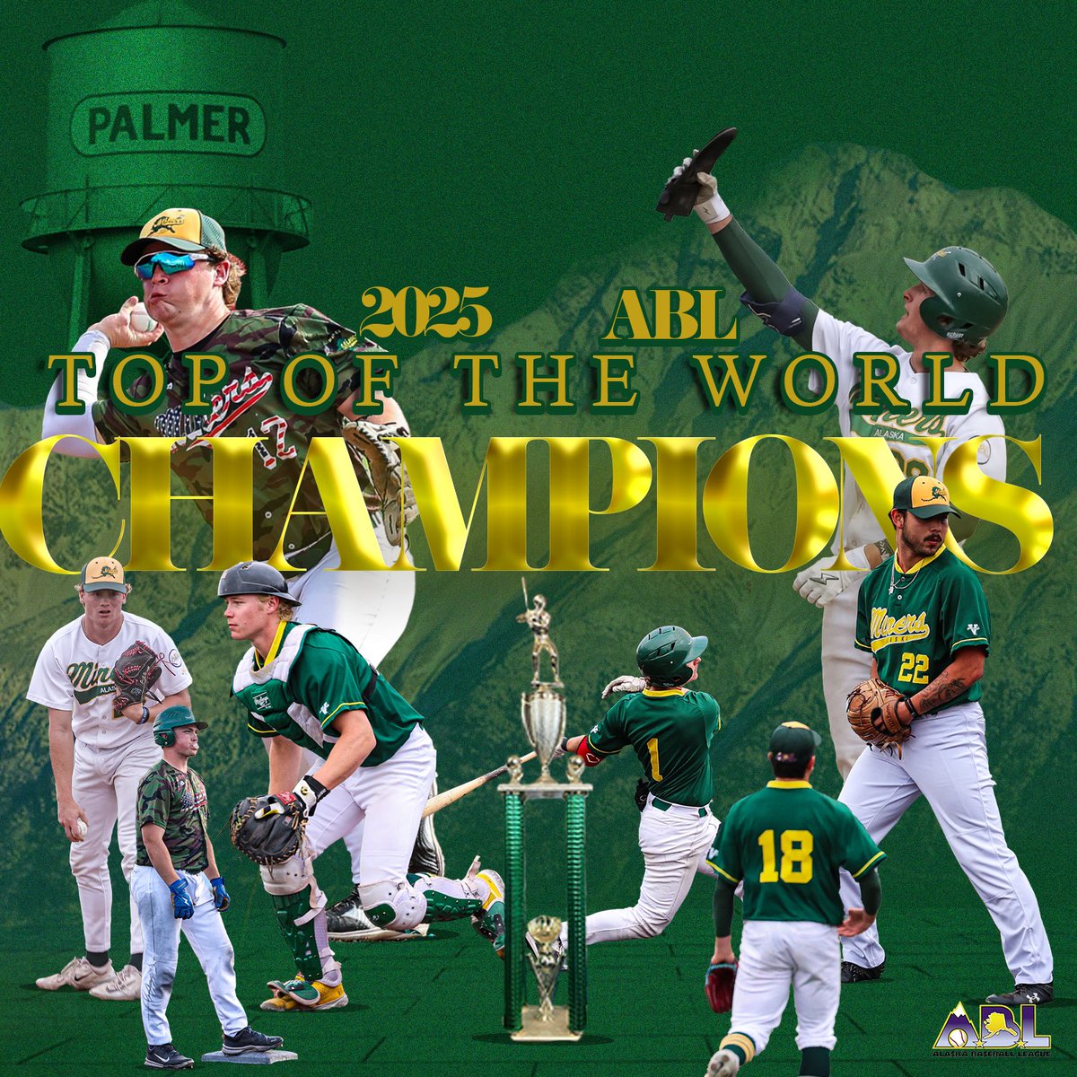 The Miners fought back after being down 7-0 in the 5th to defeat the Bucs 9-8 to bring the the ABL Championship back to Palmer!!

#ablminers #champions