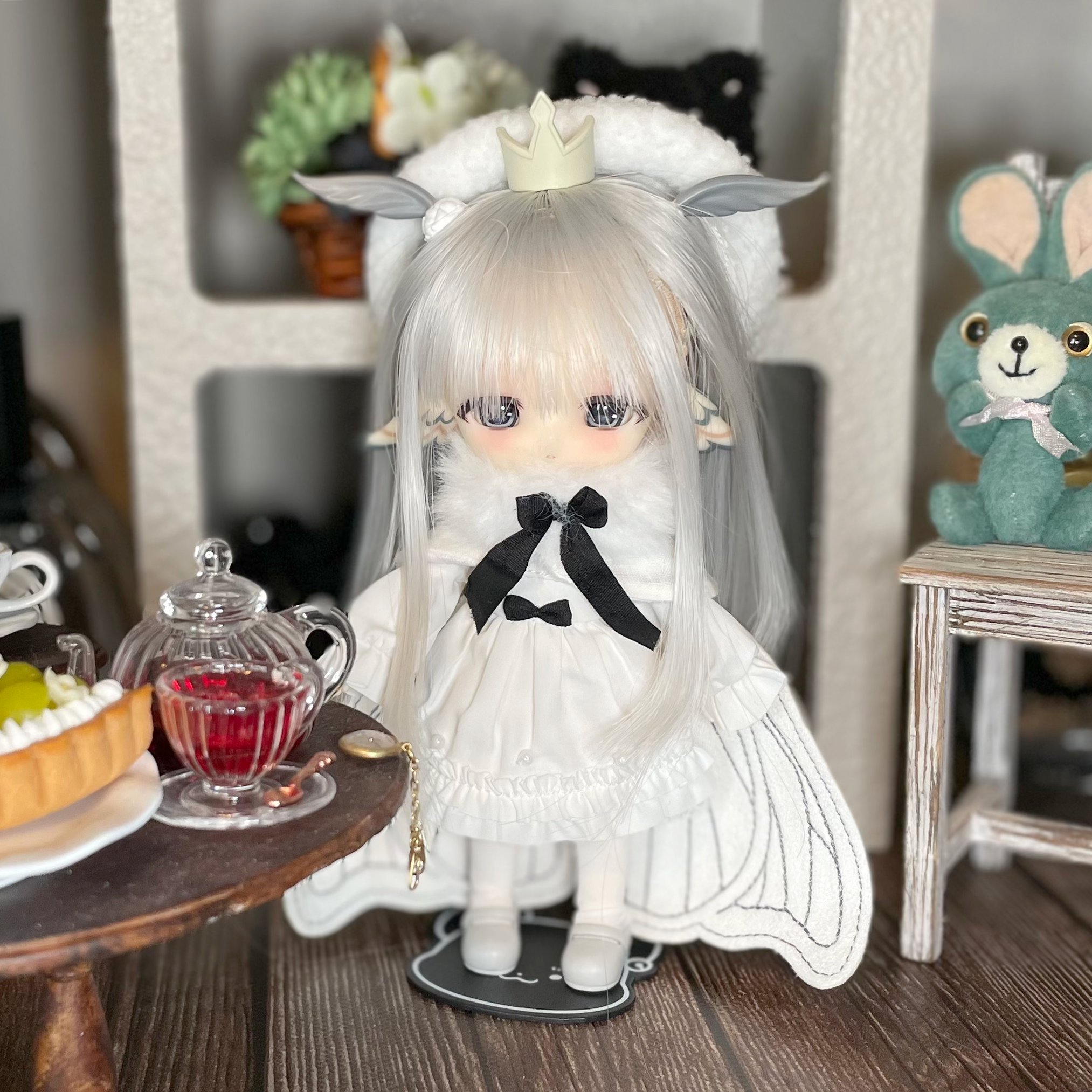 座敷童子ちゃん　お師匠様の白蝶貝リング❤️ warashisan