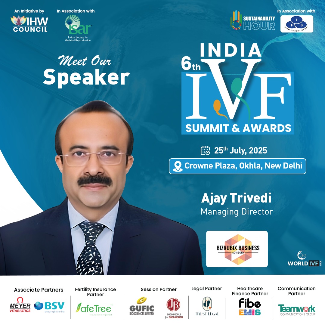 IHW Council (@ihwcouncil) on Twitter photo We are delighted to welcome Mr. Ajay Trivedi, Managing director, BizRubix Business Advisory, as an esteemed speaker at the 6th India #IVFSummit2025!
๐ 25th July, 2025 | Crowne Plaza, Okhla, New Delhi
๐ To know more, click here: ihwcouncil.org/india-ivf-summโฆ
#IHWCouncil <a href="/OneJBglobal/">JB Pharma</a> We are delighted to welcome Mr. Ajay Trivedi, Managing director, BizRubix Business Advisory, as an esteemed speaker at the 6th India #IVFSummit2025!
๐ 25th July, 2025 | Crowne Plaza, Okhla, New Delhi
๐ To know more, click here: ihwcouncil.org/india-ivf-summโฆ
#IHWCouncil <a href="/OneJBglobal/">JB Pharma</a>