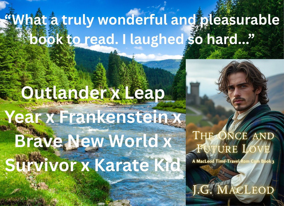 The Once and Future Love is $4.99 on Kindle, or free with Kindle Unlimited.
mybook.to/TheOnceAndFutu…

#ThursdayThoughts #ThursdayMorning #SummerReads #outdoors #relationships #Outlander #Satire #AlgonquinPark #Huntsville #Ontario #slowburn #BookBoost #JOY #dancing