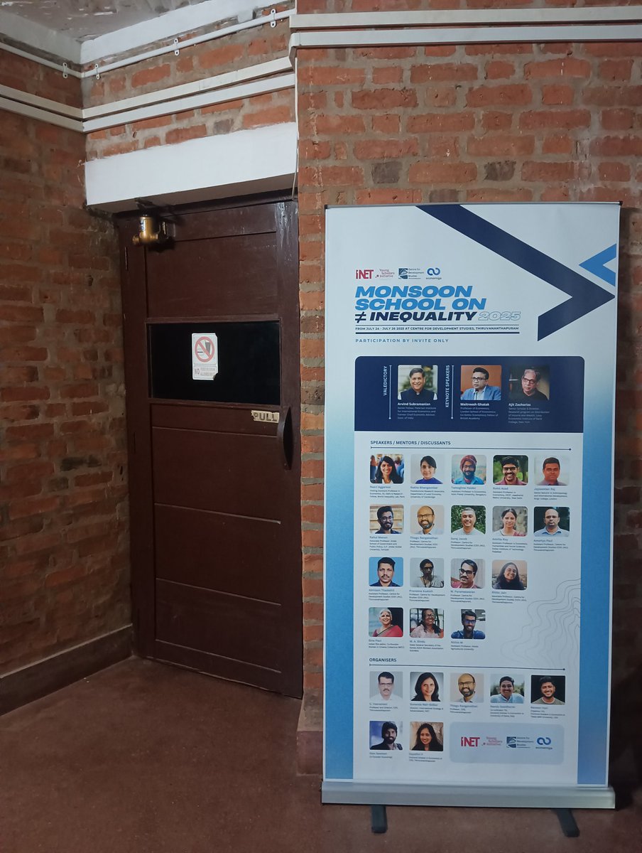 amartya57's tweet photo. Second edition of the monsoon school on #inequality is here @CdsTrivandrum. Do attend if you are around. A great line up indeed https://t.co/CxMSbUhlYt

@INETeconomics @ThiaguRanganat1 @economiga_ https://t.co/By7wgLzD3x