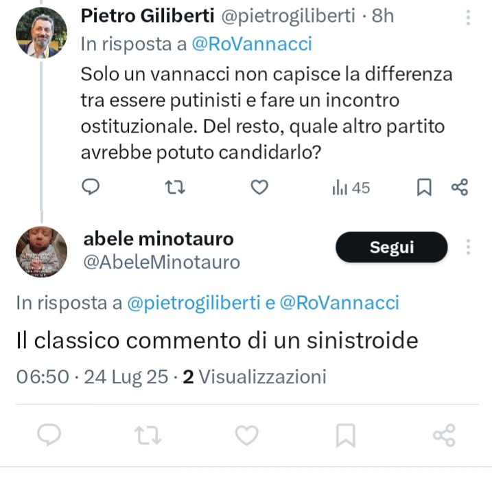 pietrogiliberti's tweet image. E anche Abele Minorato commenta e scappa. I fasci cacasotto si fanno riconoscere sempre.