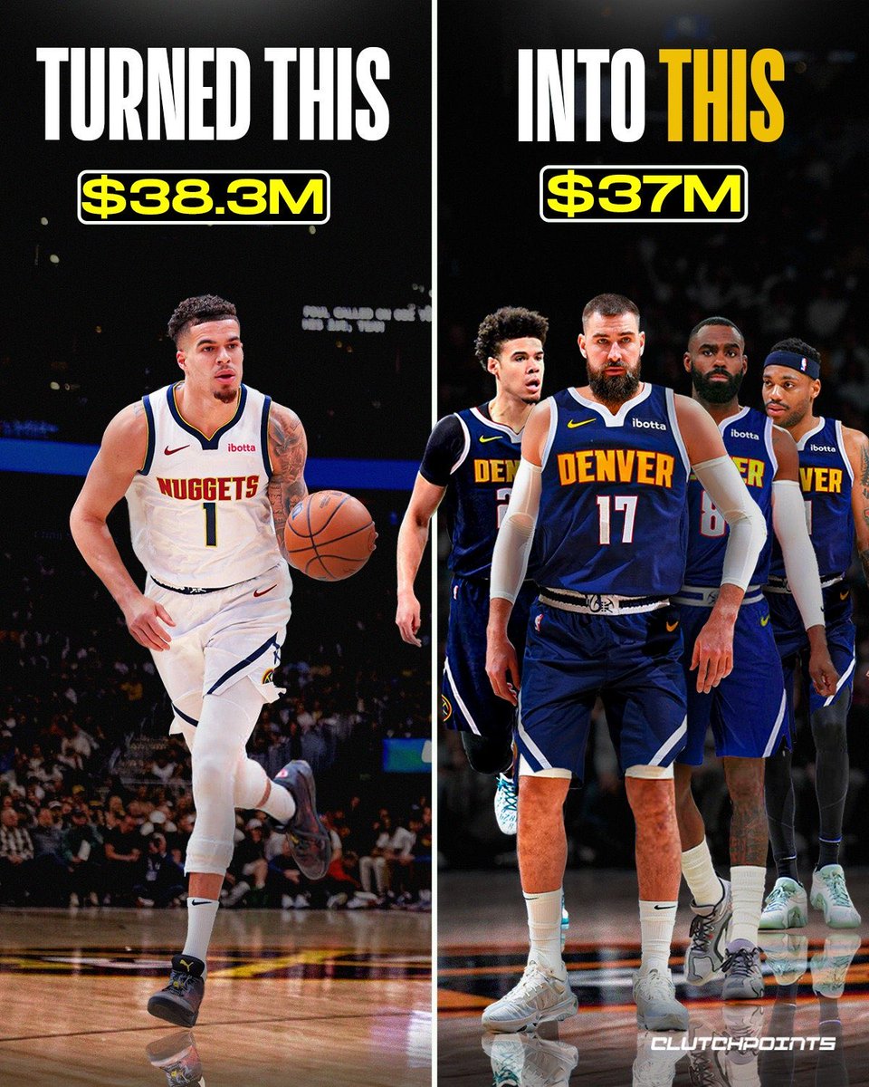S_Rabinal's tweet image. Falta añadir al gráfico a Dario Saric pero el verano de los Denver Nuggets no puede ser mejor
Han puesto remedio a su principal problema el pasado curso como era la profundidad
Además, ahora tienen la opción de plantear formatos diferentes y dar más minutos de descanso a Jokic