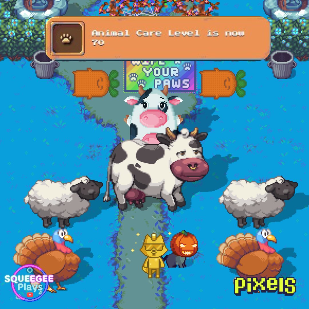 Squeegee_Plays's tweet image. My Animal Care Skill Reached Level 70🐮
WAYS TO LEVEL-UP
☑️Feed Cow with Moomunch
☑️Drizzle Sheep with Choco Sauce
☑️Sprinkle Turkey with Flour
☑️Harvest Honey
☑️Get Slime & Fiber
☑️Collect Eggs
☑️Make Fertilizers
☑️Grill Pet Treats
☑️Deliver Tasks on Taskboard
Full Video…