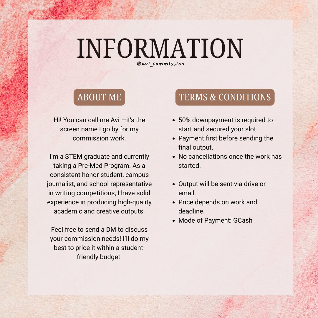 avi ౨ৎ ACAD COMMISSION tweet media