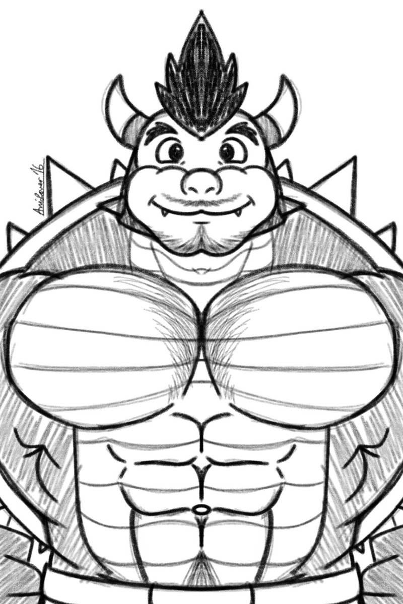 AniLover16's tweet image. Just another Bowser sketch.. X3
Hope you&apos;ll like it!! :)
#Drawing #Fanart #Portrait #Furry #Bowser #Bara #FurryBara #Sketch #Penup