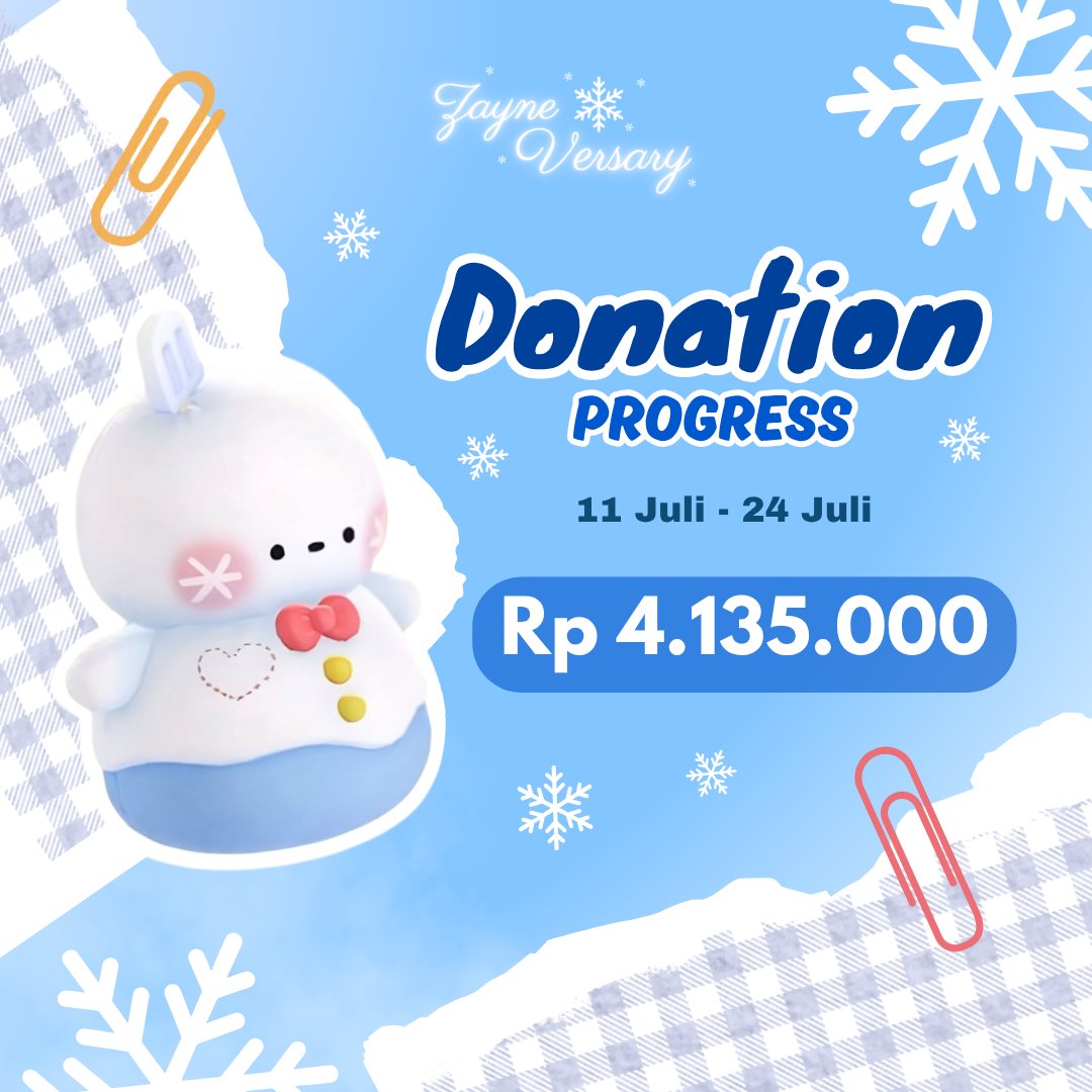 zayneversary's tweet image. DONATION PROGRESS UPDATE ❄️
Little Jasmines,
We truly appreciate your contribution. It really helps to continue our mission. By all that means, each contribution bringing hopes and joy to every survivor.
Theres still time, mari berpartisipasi untuk adik - adik kita tercinta.…