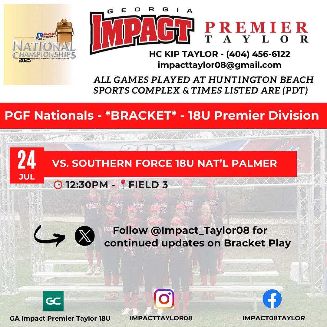 Another impressive 9-0 win today. Big day coming up tomorrow (Thursday), first up—12:30pm on Field 3 at Huntington Beach. #MakeAnImpact #PGFNationals