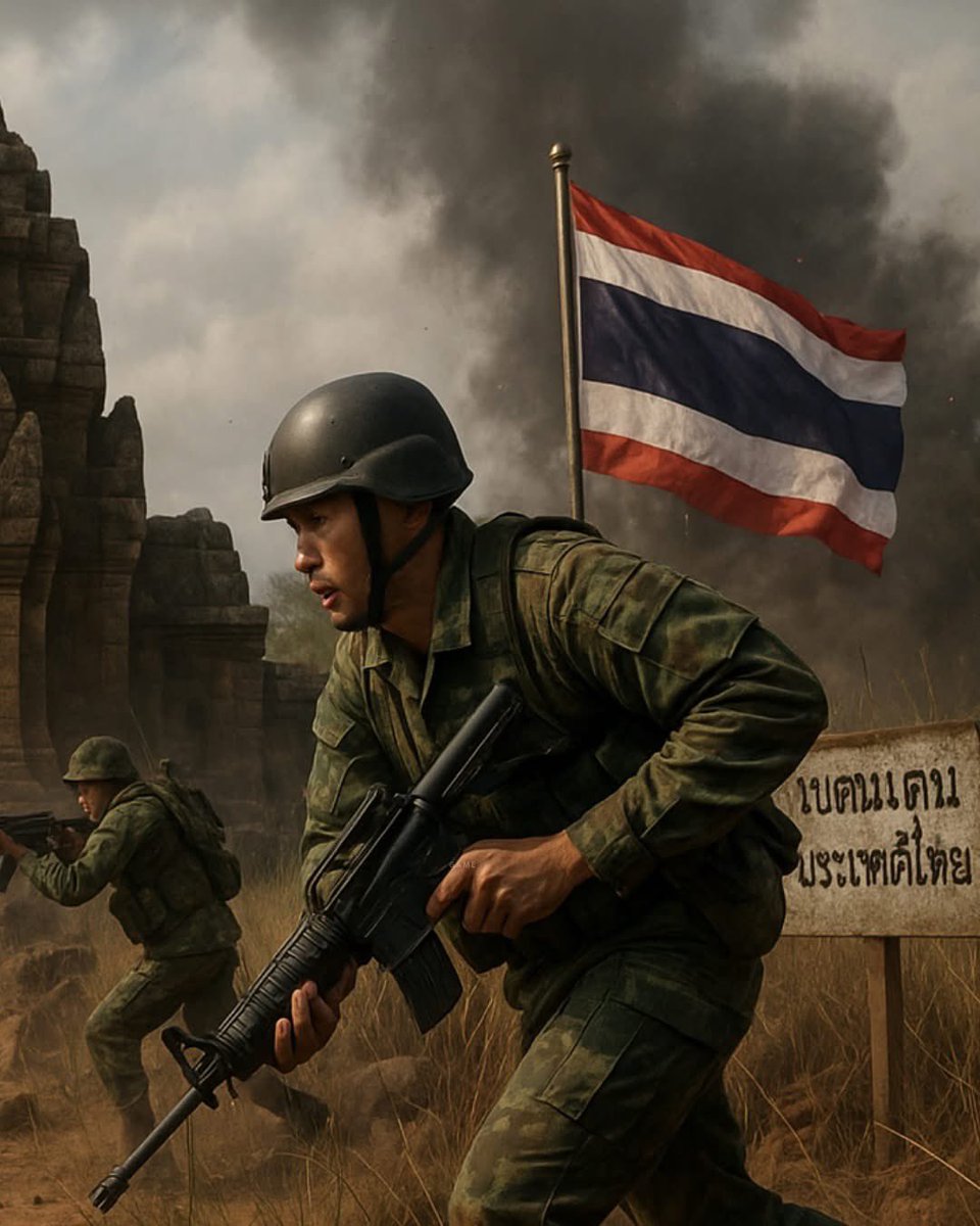 WaRuYuYa's tweet photo. #cambodiaopenedfire #กัมพูชาไทยยิงไทยก่อน https://t.co/yAFbPKORoa
