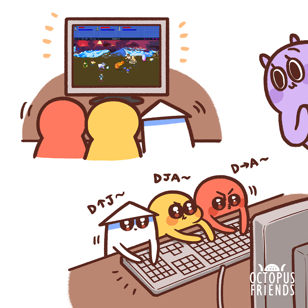 細個LF2，大個LF2。🖥️⌨️

最近在玩新出的LF2 Remastered，回憶都出曬黎，連肌肉記憶都還在！💪

說來LF2真的是佔我童年很重要的部分，三隻小觸手逼在同個一鍵盤玩，還有我們各自創作很多LF2漫畫再互相閱讀，簡直是早期的同人漫畫交流會～✍️📚