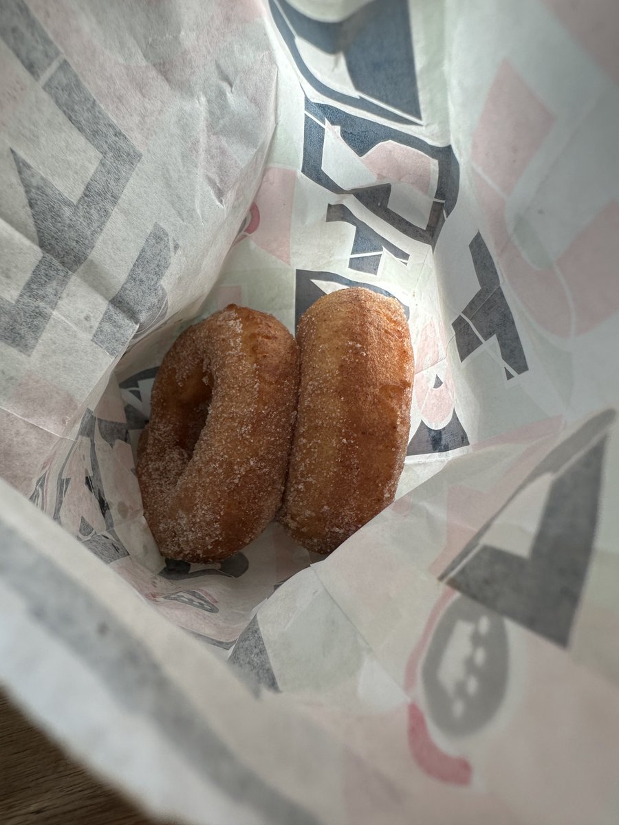 Sitrep: awaiting fresh-out-of-the-fryer cinnamon doughnuts to reach an edible temperature.