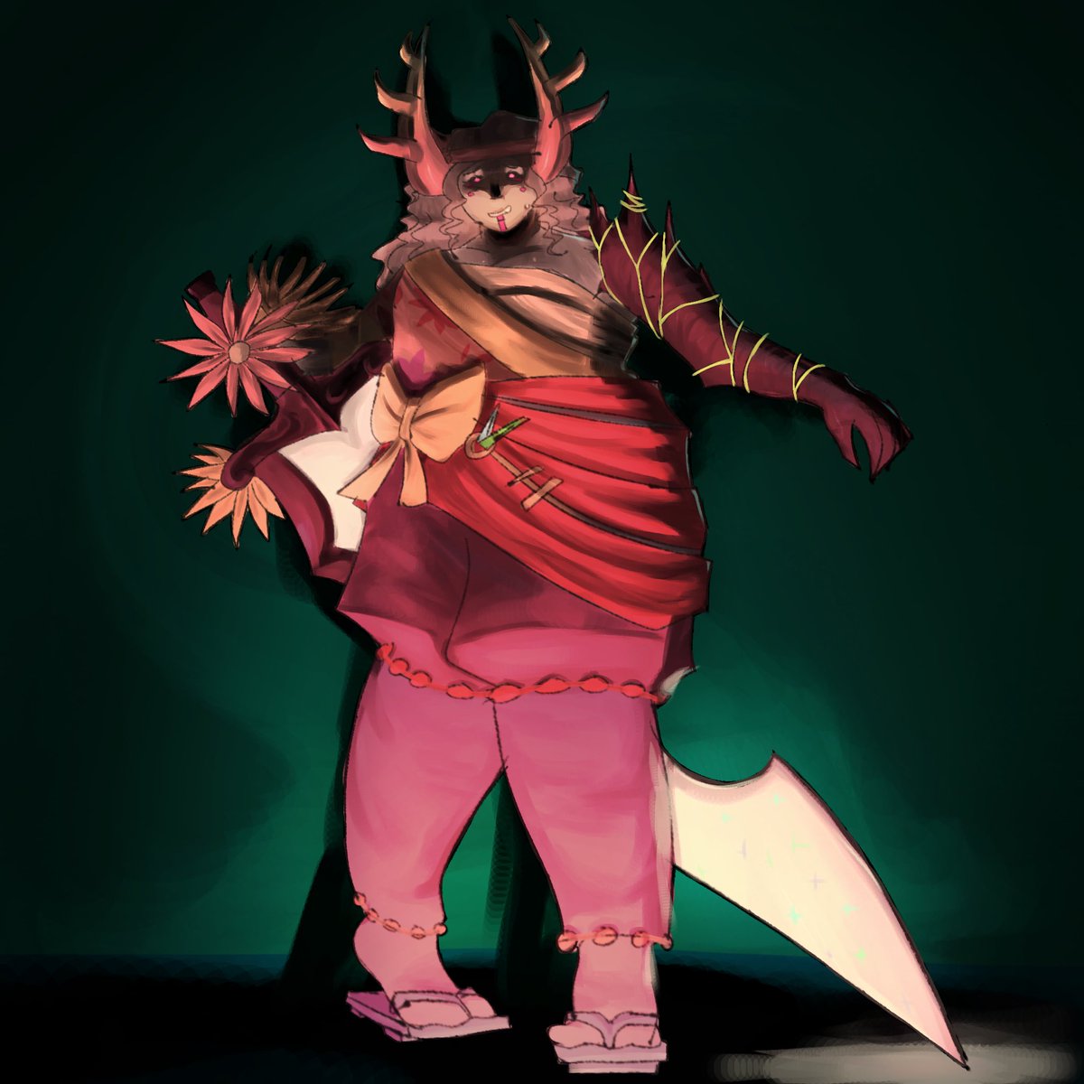 SkittlessPack's tweet image. Vinestaff with a sword #phightingfanart