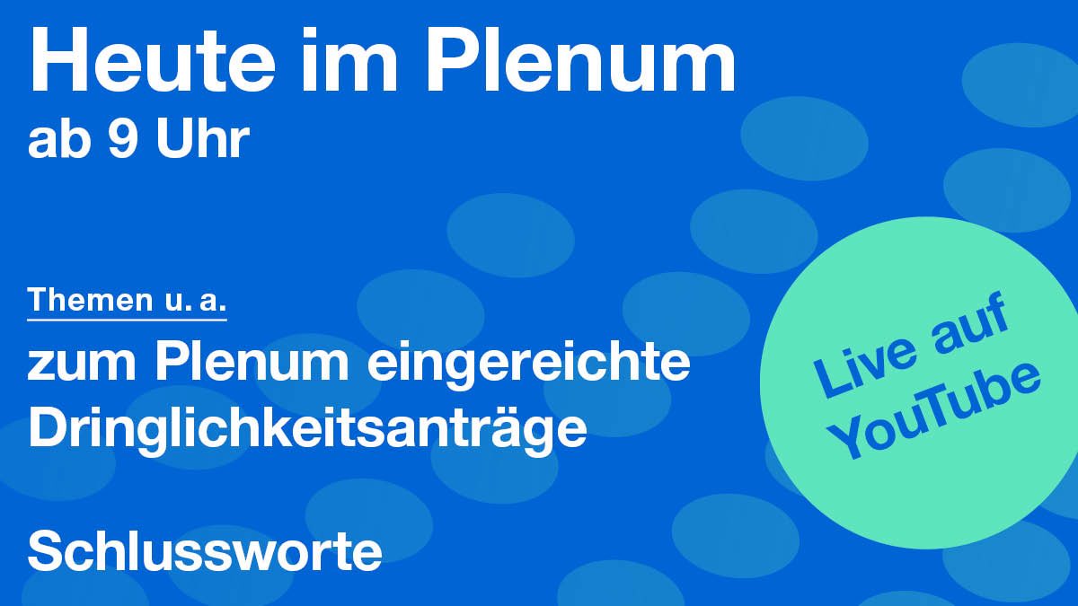 Landtag_Bayern's tweet image. Heute in der 58. Plenarsitzung #LTBY:
▶️ #Dringlichkeitsanträge der Fraktionen
▶️ #Schlussworte vor der parlamentarischen Sommerpause
LIVE: youtube.com/watch?v=709dNy…
