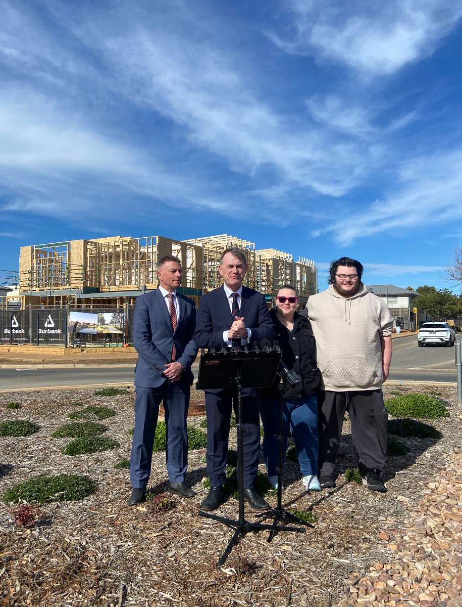 Krystal and Chris are a young couple who have been waiting almost a decade to buy their first home. 

They've been able to buy their first piece of land at RenewalSA's Playford Alive development and are now building their first home to move into next year.