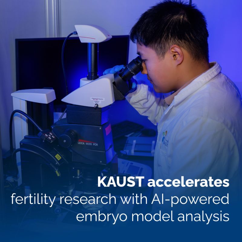KAUST_BESE's tweet image. KAUST researchers have developed #deepBlastoid, a deep learning tool that evaluates early human embryo models 1,000x faster than scientists—advancing reproductive research while reducing ethical constraints.
“Little is known about the very early stages of embryo development.…