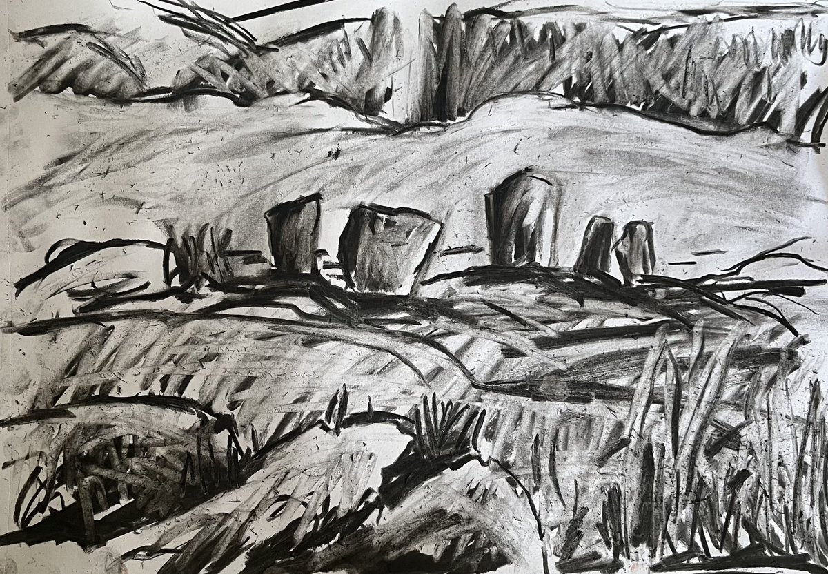 DaveGreen1963's tweet image. Killin stone circle. Charcoal.