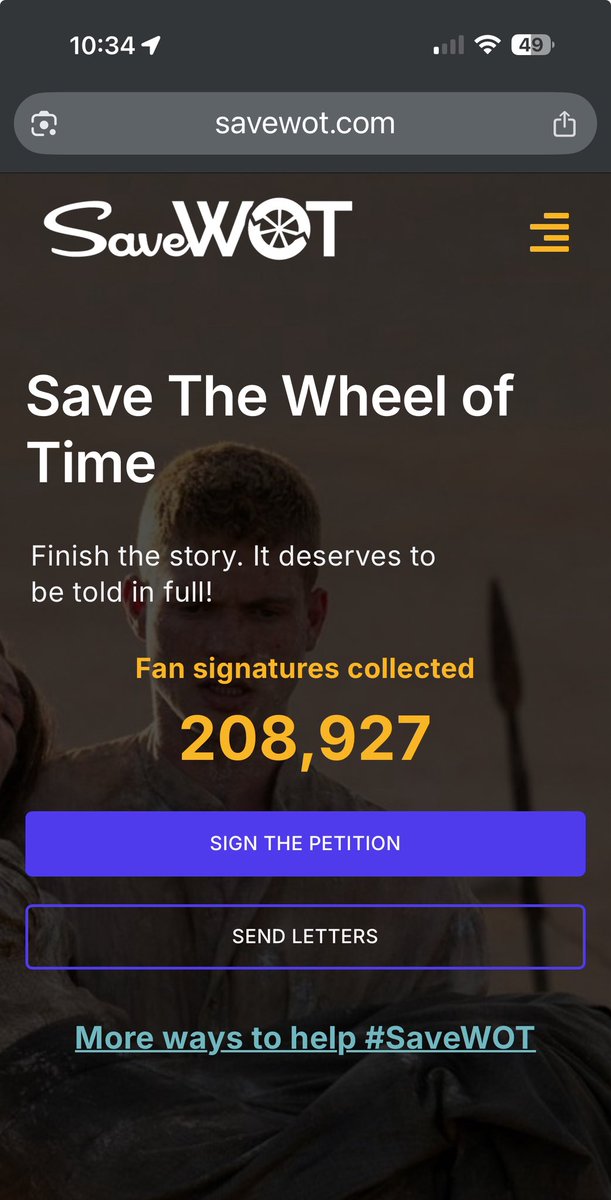 Weekly Wheel News (@weeklywheelnews) on Twitter photo <a href="/AmazonMGMStudio/">Amazon MGM Studios</a> Hey Amazon, do you know what global phenomenon WON’T be arriving anywhere?
#TheWheelOfTime.
Please change this
and #SaveWOT… 200K+ fans can’t be wrong! <a href="/AmazonMGMStudio/">Amazon MGM Studios</a> Hey Amazon, do you know what global phenomenon WON’T be arriving anywhere?
#TheWheelOfTime.
Please change this
and #SaveWOT… 200K+ fans can’t be wrong!