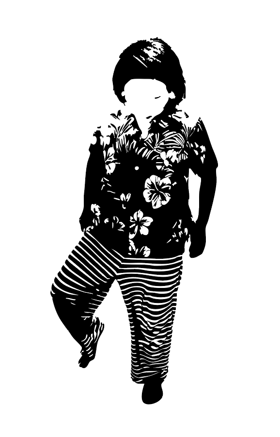 WK_MC22's tweet photo. ART DXへの布石｜DAY 3
Photoshopで輪郭抽出を試みるも…
柄が細かすぎて断念。

まずは白黒写真に変換して様子見中。
アロハ×ボーダーのカオス感。
#ARTDX #紅花ロックンローラー #試作中 https://t.co/L3kAjSEMB6