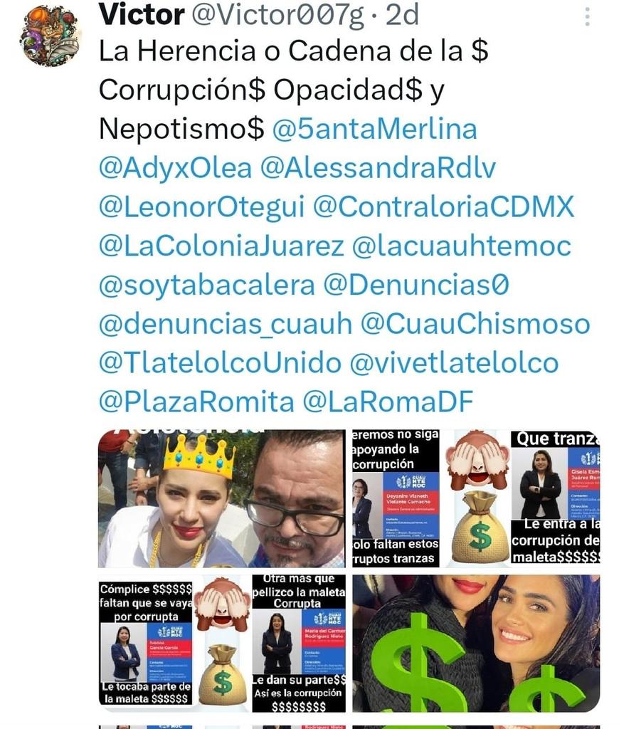 Opacidad Nepotismo y Mucha Corrupción$$ Asi con todo el Comercio????? <a href="/5antaMerlina/">Santa Merlina ♐️ 🧐</a> <a href="/AdyxOlea/">adriana olea</a> <a href="/LaColoniaJuarez/">La Colonia Juárez</a> <a href="/soycuauhtemoc/">SoyCuauhtémoc</a> <a href="/soycuauhtemoc/">SoyCuauhtémoc</a> <a href="/lacuauhtemoc/">Colonia Cuauhtémoc</a> <a href="/Victor007g/">Victor</a> <a href="/PlazaRomita/">Plaza Romita</a> <a href="/Denuncias0/">Denuncias Ciudad de Mexico 2.0</a> <a href="/TlatelolcoUnido/">TlatelolcoUnido</a> <a href="/vivetlatelolco/">Vivir en Tlatelolco</a> <a href="/AlessandraRdlv/">Alessandra Rojo de la Vega</a> <a href="/LaRomaDF/">Colonia Roma 🚲</a> <a href="/CondesaEquidad/">Guillermo Reyes</a> <a href="/VidaCondesa/">Condesa & Roma Norte</a>