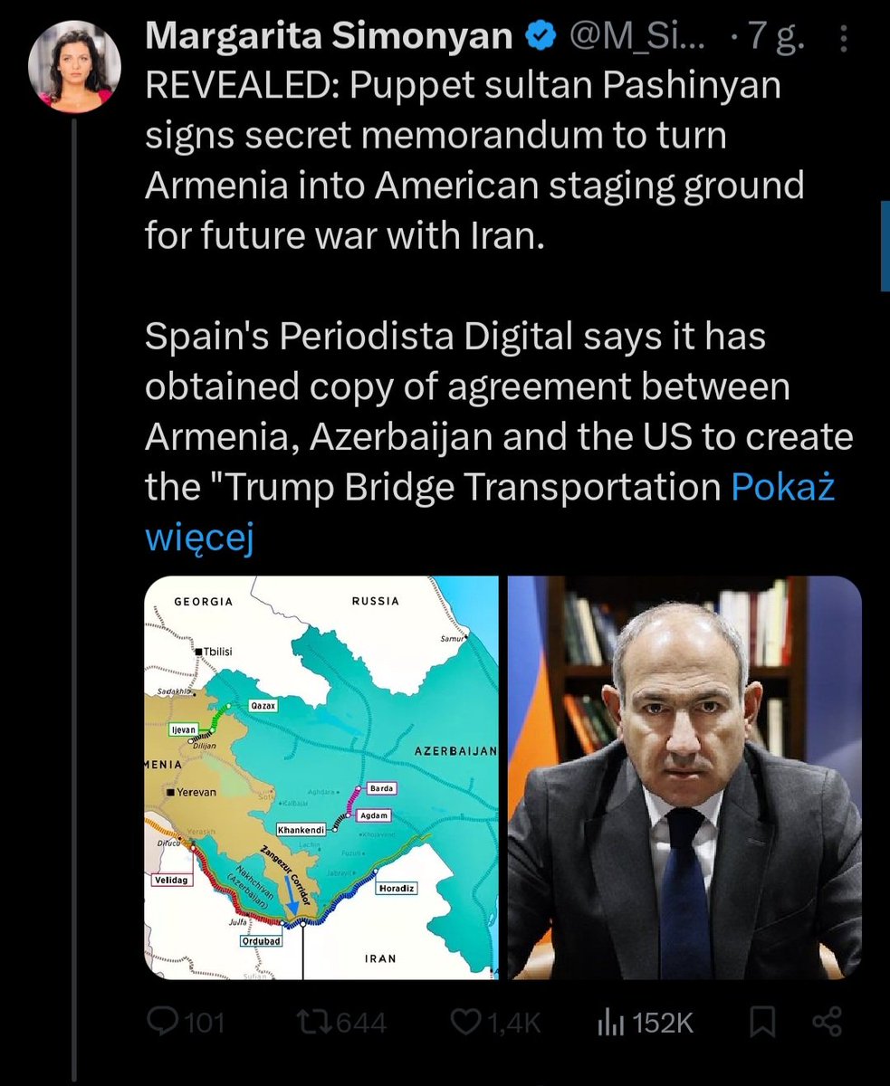 mic_marek's tweet image. Równoczesne ataki informacyjne Moskwy na Azerbejdżan i Armenię... jedynie z Białorusią nadal trwa stan "wzajemnej miłości"...
Ale i to z pewnością kiedyś się skończy 🥹 Taka już jest polityka Kremla.