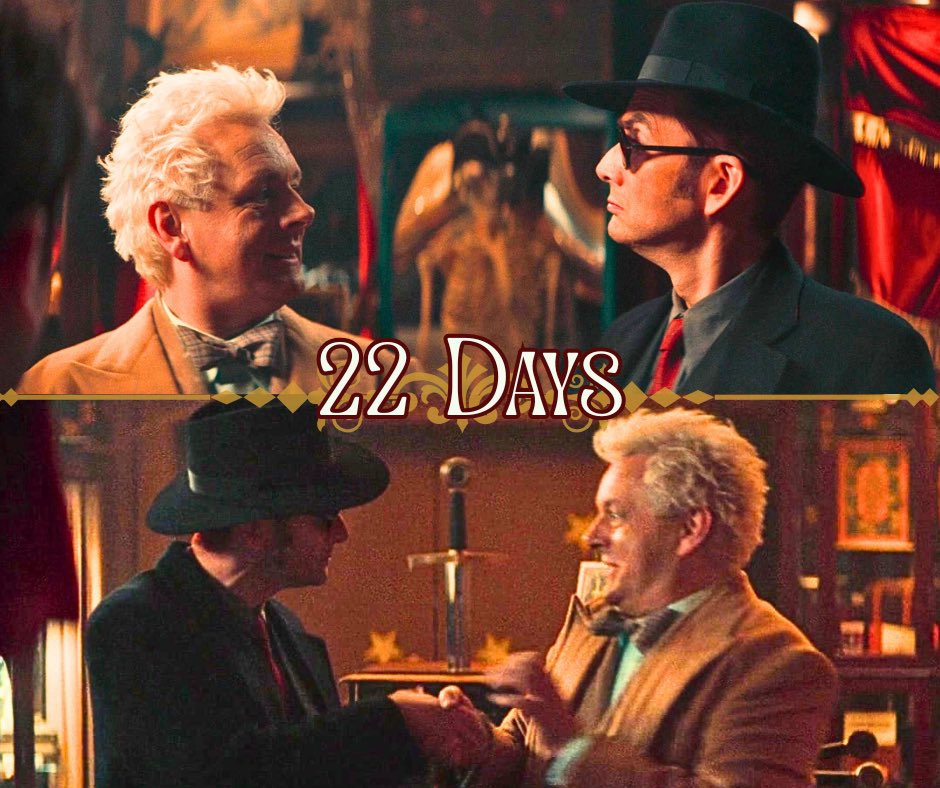 TheIneffableCon's tweet image. 📗 22 DAYS TO GO! 📗
A Gathering most Splendid approacheth.
There shall be Learned Councils-one with a Serpent most Alive (ye shall behold it, even through the scrying screen).
Prepare thy snacks, test thy Wi-Fi, and mute not thine own self at the wrong moment.
#GoodOmens