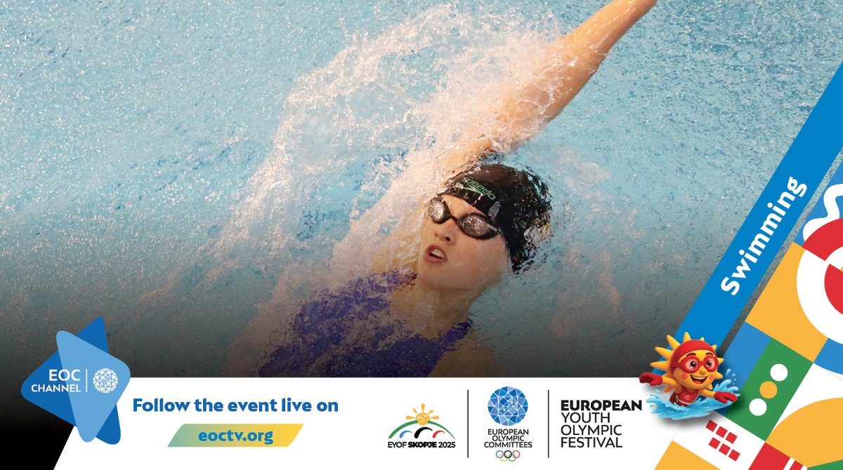 🌟The #EYOFSkopje2025 spirit keeps rising!

Young athletes across Europe embrace competition with passion!

Competing today: Swimming, Canoe Slalom.

📺 For competitions and moments LIVE or on demand go to: 🔗EOCTV.org
🌐Streaming Schedule eurolympic.org