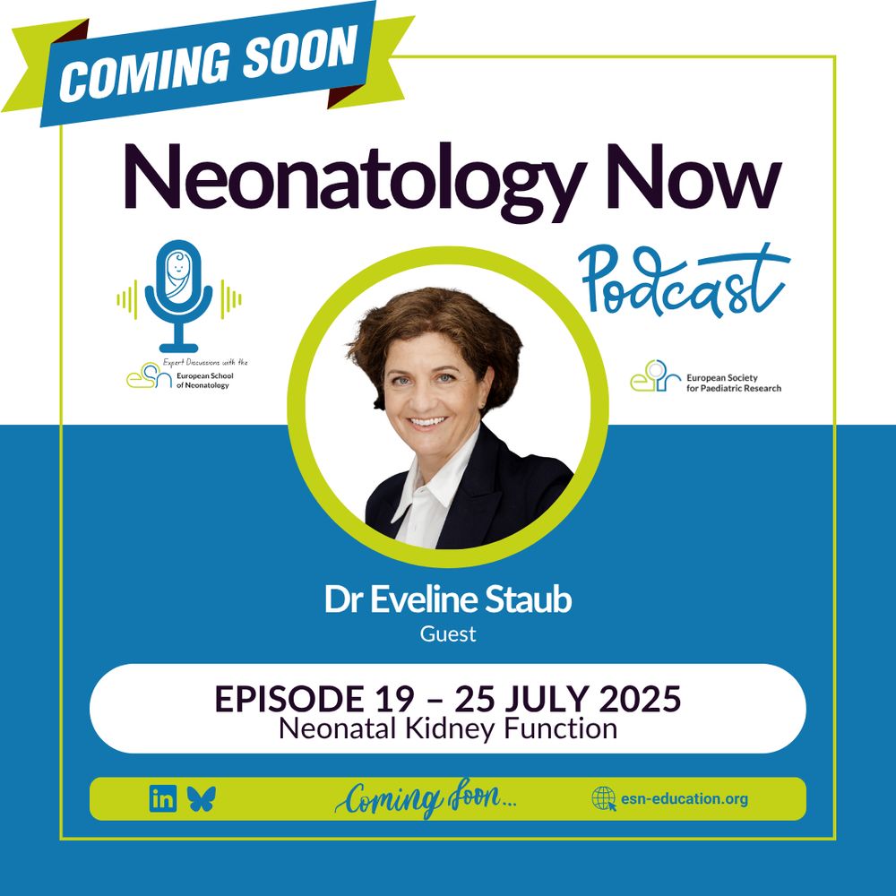 ESPR_ESN's tweet image. 🎙️ Coming soon on #NeonatologyNow! Join us on 25 July as Prof Dr Mario Rüdiger and Dr Eveline Staub discuss an often neglected organ in #Neonatology, the kidney. Discover the the importance of #RenalHealth in #NeonatalCare. 🍼 #Newborns #Nephrology #Podcast