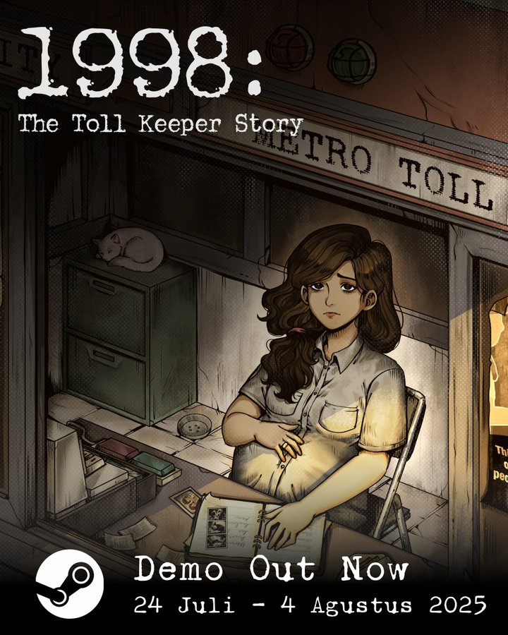 SPGMedia101's tweet image. #indiegame #simulation
GameChanger studio (@gchangerstudio) released the limited-time demo for their new game, 1998: The Toll Keeper Story. You can try from 24 July - 4 August 2025.
Steam: store.steampowered.com/app/3273530/19…