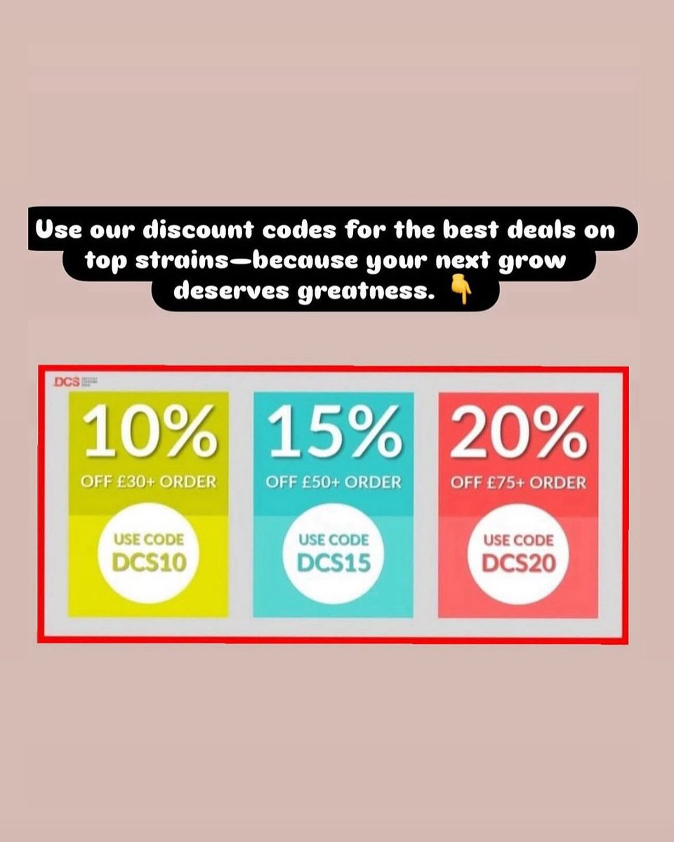 SeedsDiscount's tweet image. 🚨 You asked — we listened.
Our discount codes have been extendedso you’ve got more time to save on your next grow. 🌱
✅ 3,500+ strains in stock
✅ Autos, fems & regulars
✅ Trusted breeders + DCS favourites
✅ Fast & discreet shipping
💸 Lowest prices