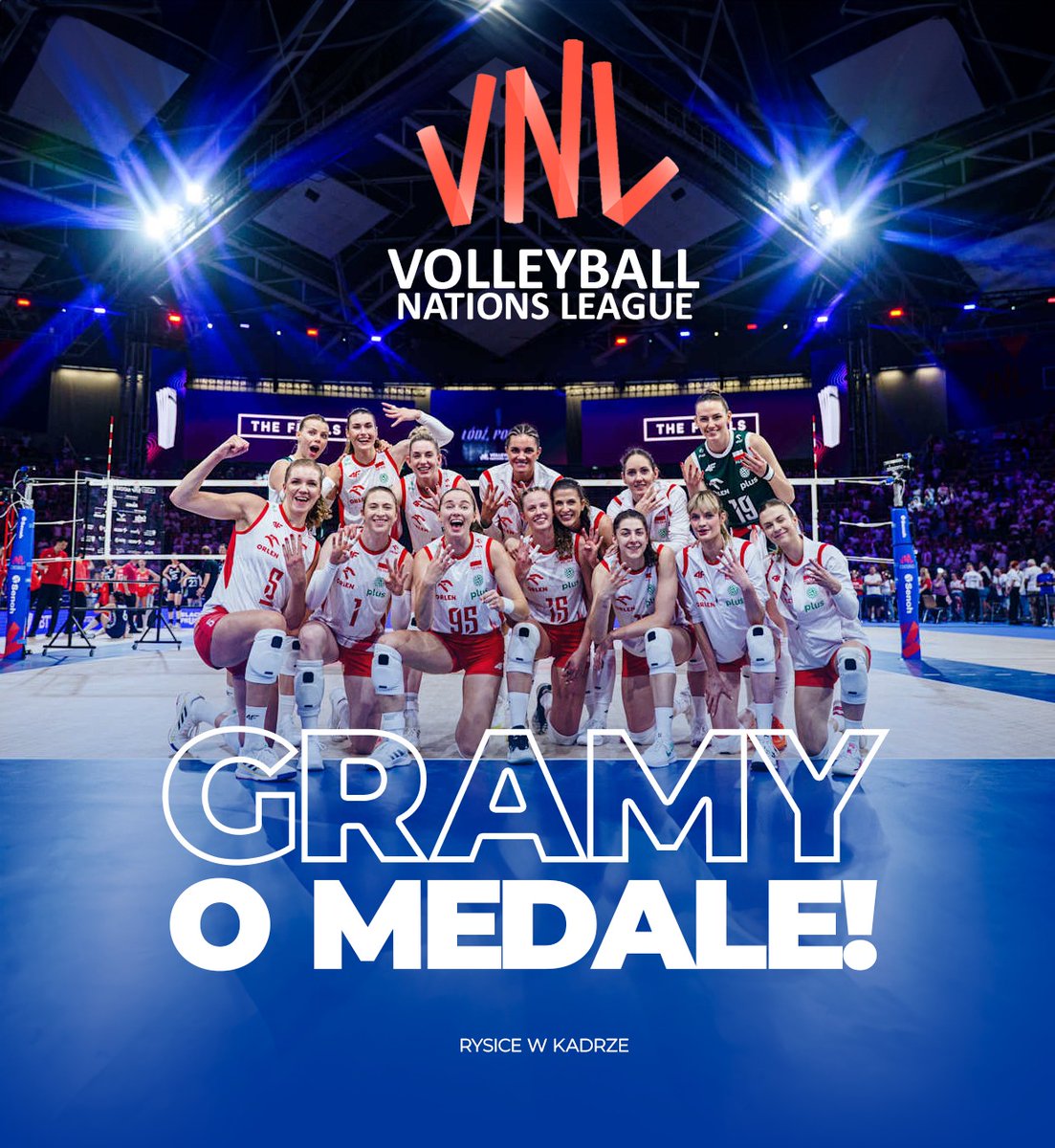 KSDevelopres's tweet image. Dzień dobry wszystkim ☀️
Dziś kawa smakuje lepiej, bo 🇵🇱 POLSKA GRA O MEDALE 🏆
Zamiast scrollować koty 😻 oglądajcie Rysice z Orzełkiem na piersi, walczące jak nigdy ❤️🔥
Lecimy dalej! 🤩
Fot. volleyballworld.com📸