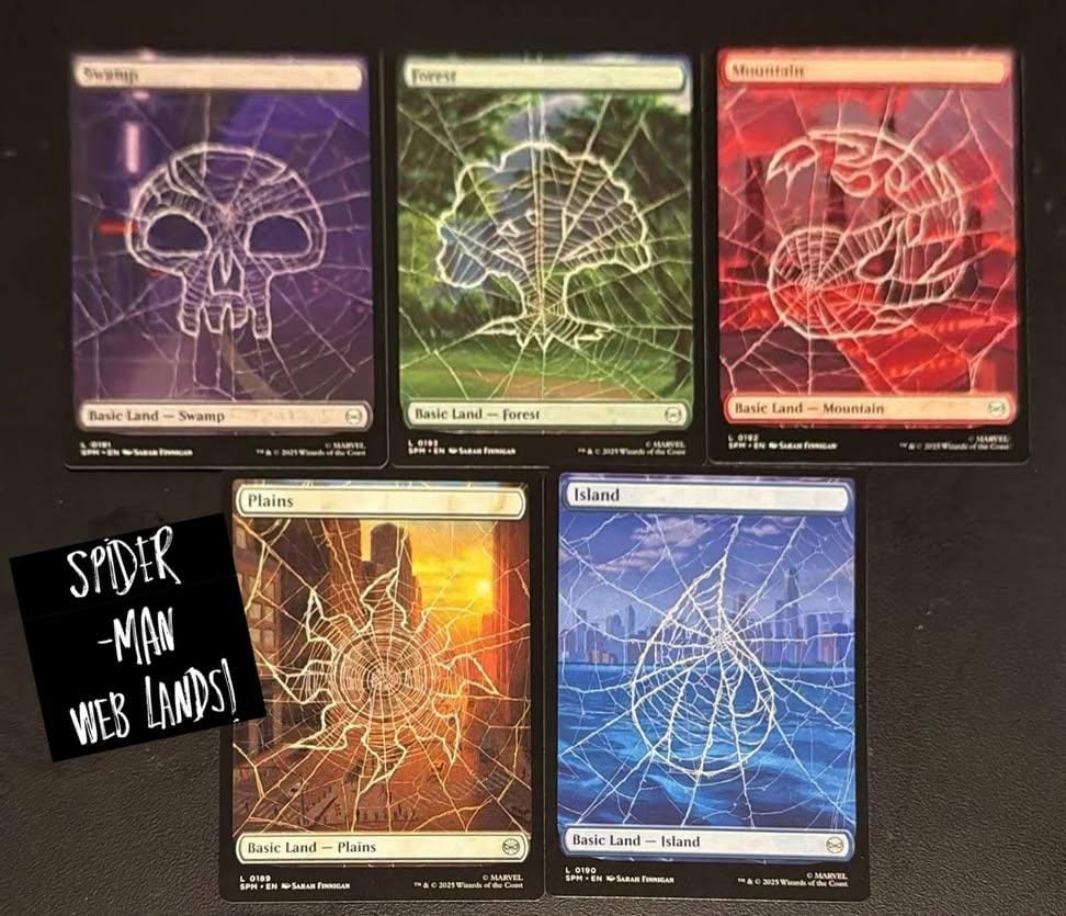 RapsoloM's tweet image. WTF las básicas diablo #MTGxSpiderMan