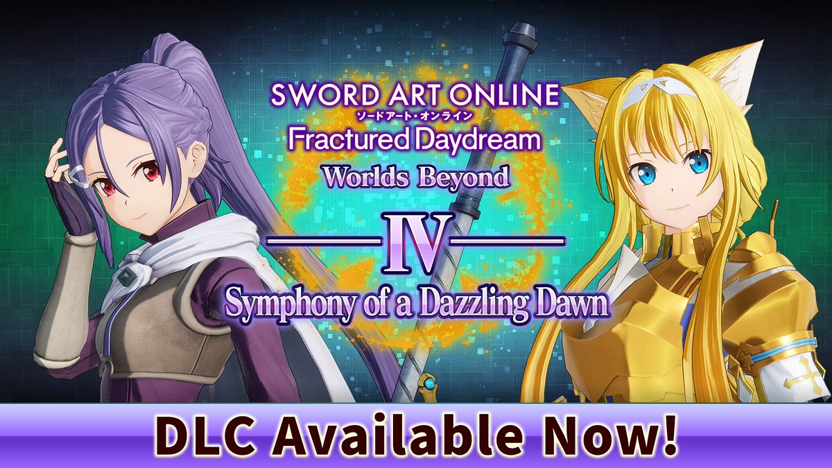 saogames's tweet image. ◥◣#SAOFD New DLC!◢◤
DLC 4 Symphony of a Dazzling Dawn - Out NOW!
✨Play as Mito and Cat Knight Alice!✨
New story & adventures await in this DLC! ⚔
Get it here: 🔗ADD LINK
#SAO #GGO