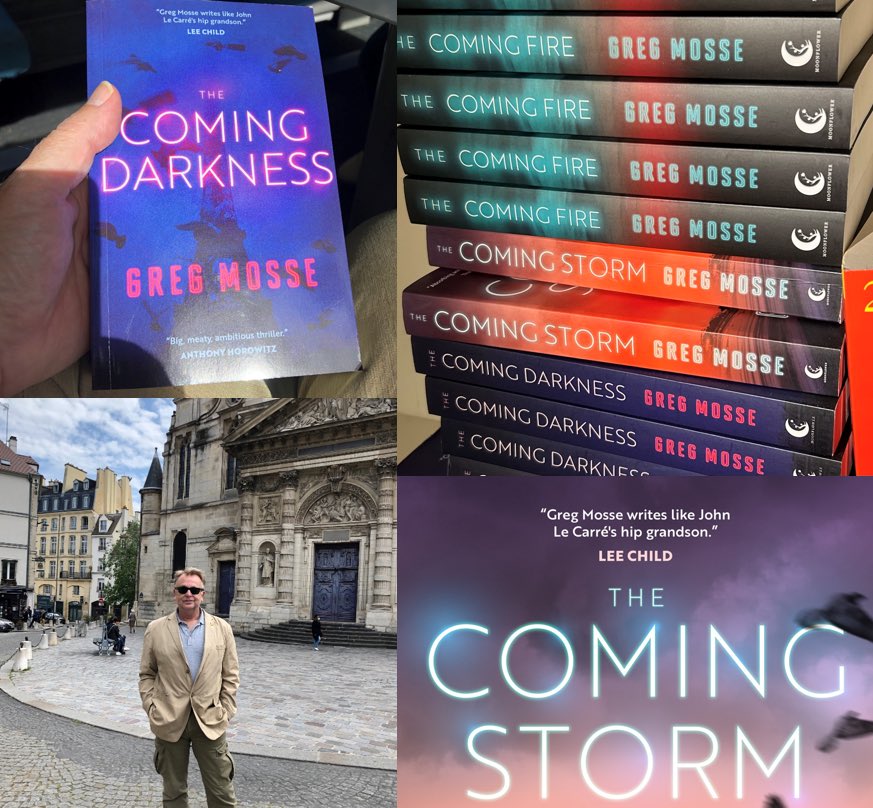 GregMosse's tweet image. A montage of the #AlexLamarque trilogy from @moonflowerbooks and me! #TheComingFire brings the thrilling adventure to a close :)