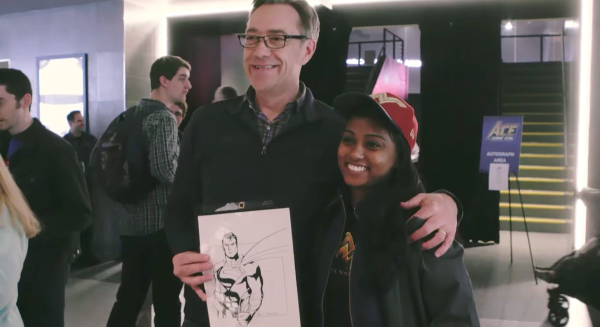 karan_atwal123's tweet image. #TBT to when the likes of Lee Bermejo, @thedanjurgens and @Mitografia collaborated with Henry Cavill at ACE Comic Con in 2017 for #SearchForHope

Would love to see more activities like this, I always like my favorite artists&apos; rendition of actors playing comic book characters.