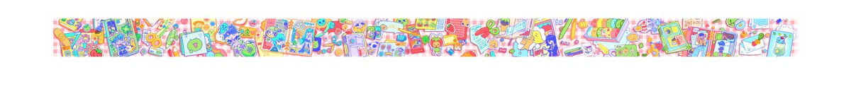 enjoiis's tweet image. hmmm conflicted bc i think this washi design i made is ugly now but it actually does well at events... shud i reprint...