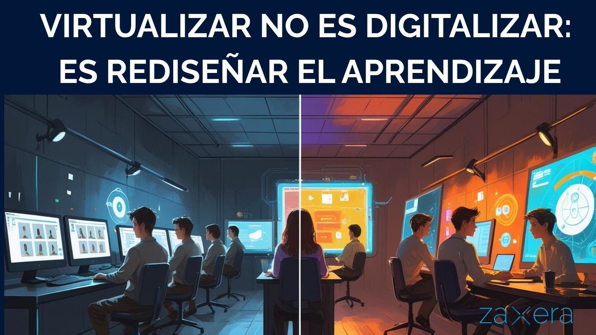 zaxerasolutions's tweet photo. Virtualizar no es solo digitalizar. Es rediseñar la forma en que las personas aprenden.
¿Listo para dar el salto? 💡
Contáctanos en: https://t.co/ffgh6B9lB9
#formación #cursosonline #cursosparaempresas #elearning #eLearningCourses https://t.co/cHUrc4lfxP