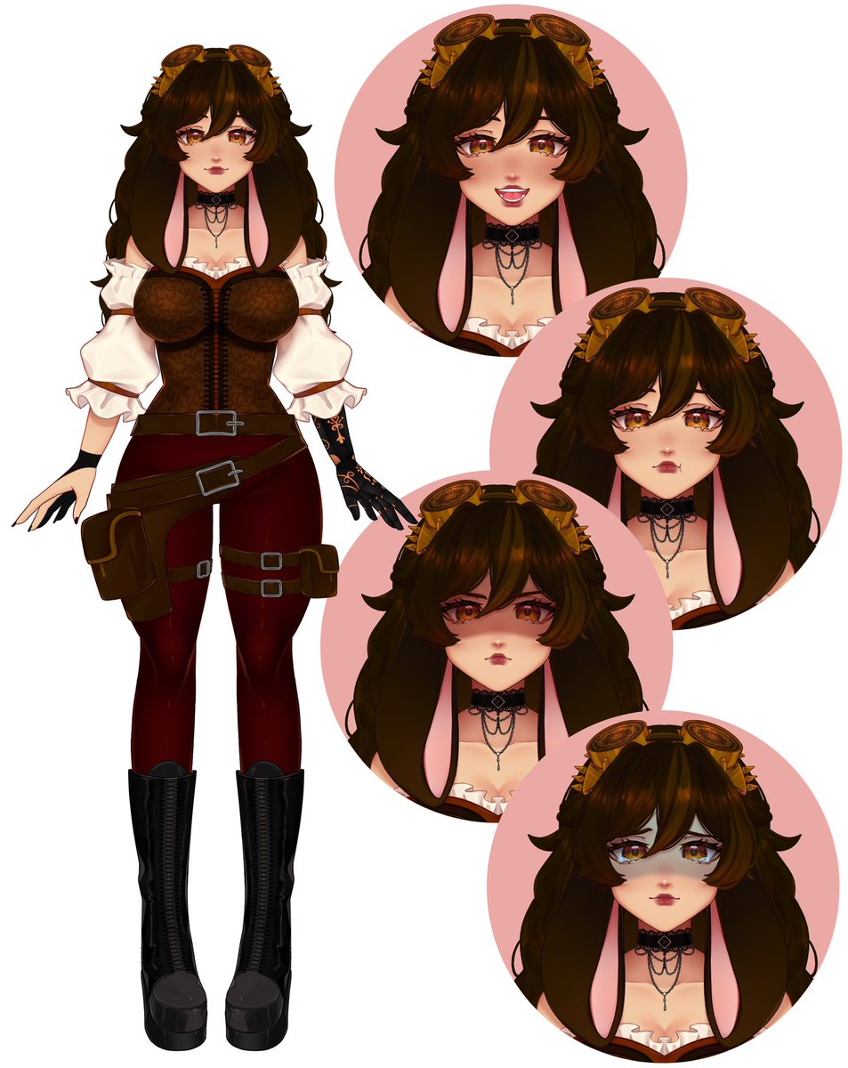 R_HeroBunny's tweet image. Two years ago, I revealed my redesign and held my png model for my birthday stream and now I have a live 2D model made by the wonderful @maygebee.
Thank you all for supporting me since the start of my stream career!! I couldn’t have reached where I am without you all. 🩵