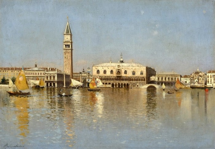 «C’è una città di questo mondo,
ma così bella, ma così strana,
che pare un gioco di Fata Morgana» 

Venezia, Rubens Santoro 1975 c