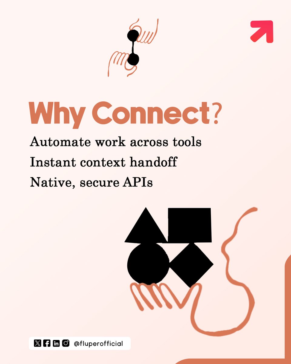 FluperOfficial's tweet image. Stop app-switching. Start orchestrating.
Claude Connectors = Your entire workflow through one AI interface.
One command center. Infinite possibilities.
This isn't automation. This is workflow magic. 

#Fluper #ClaudeAI #WorkflowAutomation #AIWorkflow
