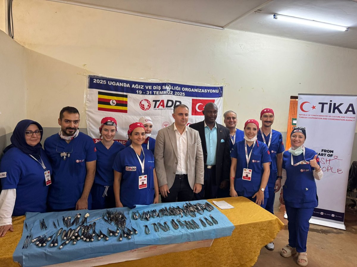 In cooperation between TİKA and the Friends of All Africa Association (TADD), comprehensive dental care is being provided to the people of Jinja, through the expertise of qualified Turkish dental professionals.
🇹🇷🇺🇬
<a href="/Tika_Turkiye/">TİKA</a>